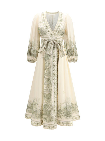 ZIMMERMANN 1 wanderlust wrap midi dress