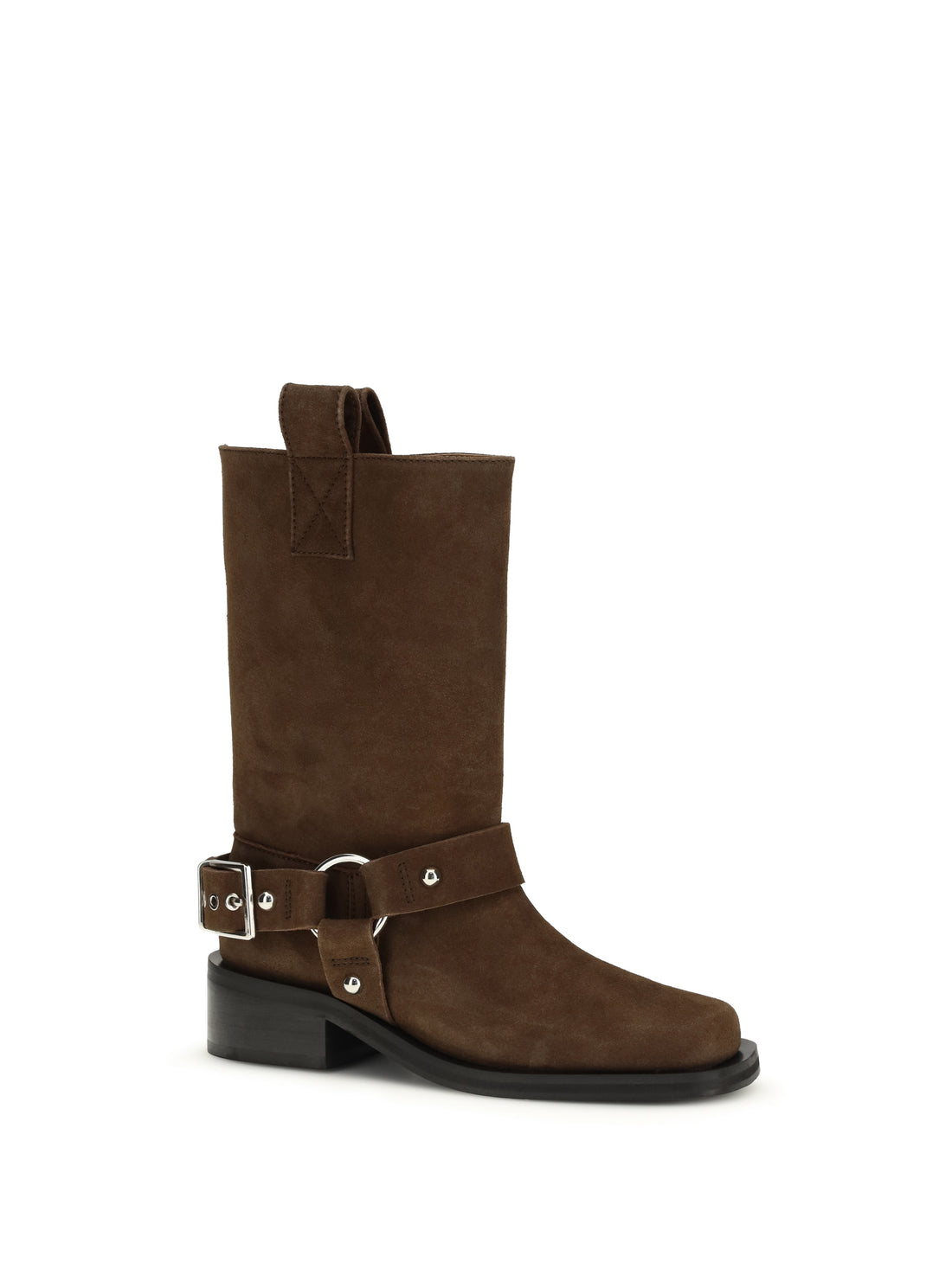 GANNI 36 suede biker boots 