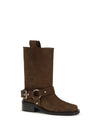 suede biker boots