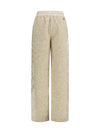 teddy-effect fleece sweatpants