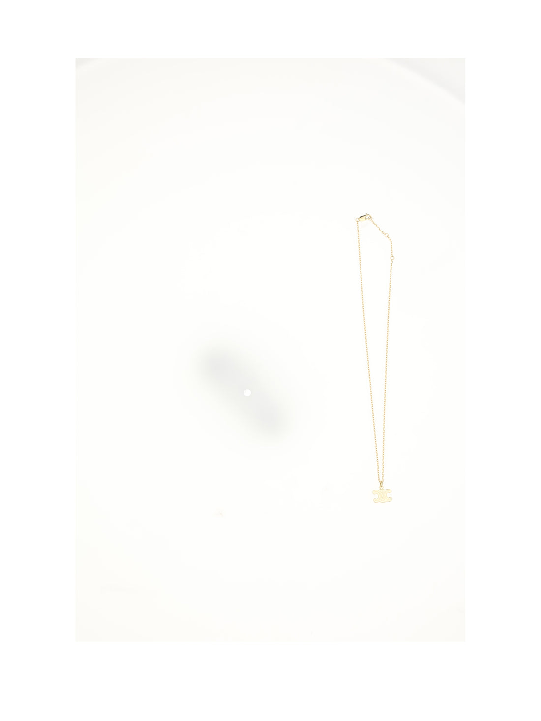 CELINE OS chunky triomphe necklace