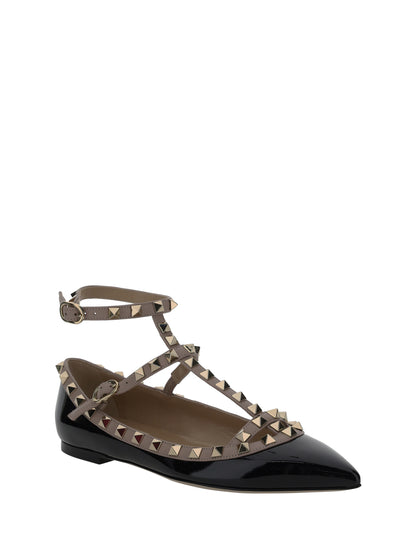 valentino garavani rockstud ballerinas