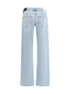 low straight jeans