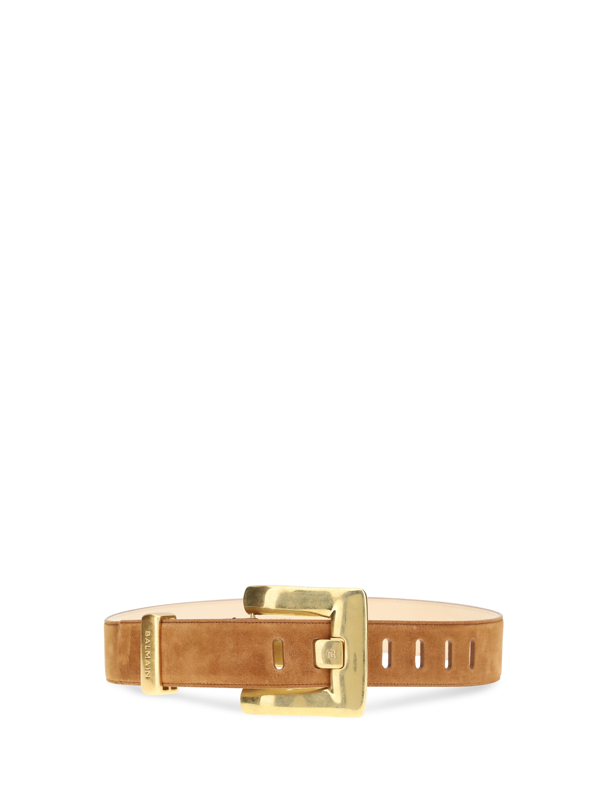 anthem belt in suede leather