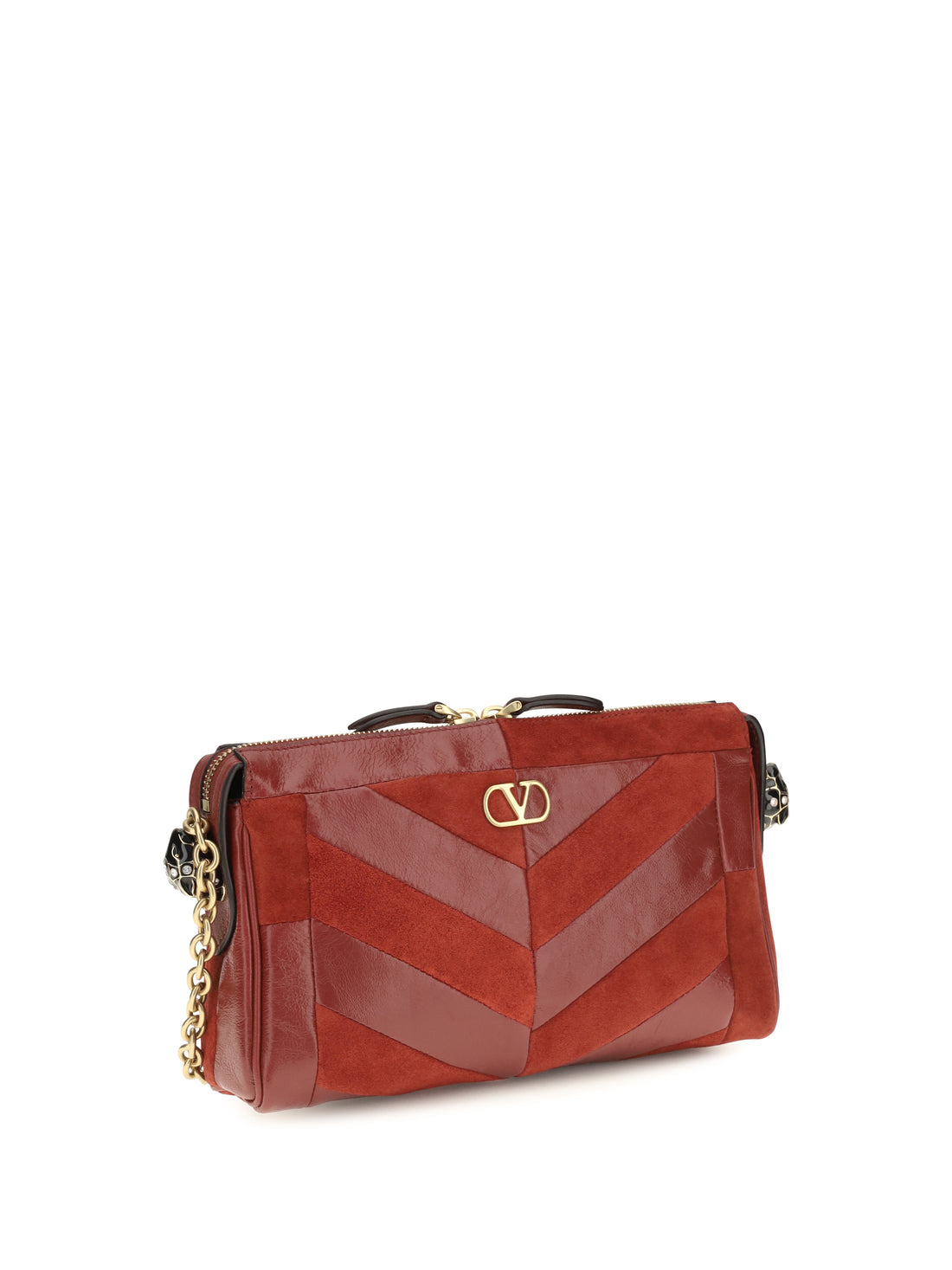 VALENTINO GARAVANI OS panthea shoulder bag chevron pattern