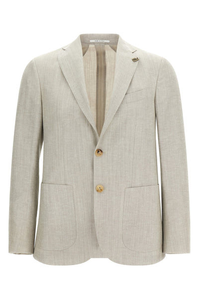 brera single-breasted blazer in wool
