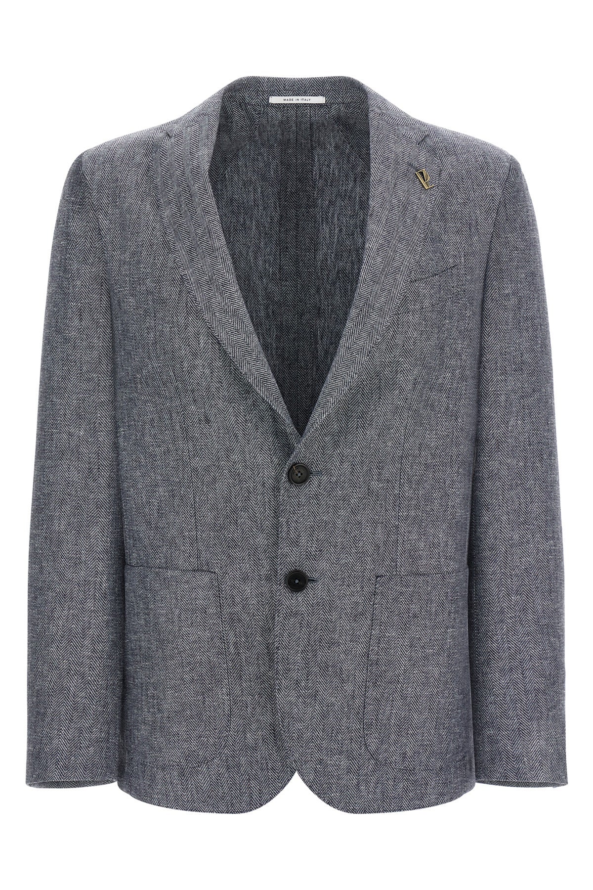 brera single-breasted blazer in linen blend