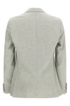 brera single-breasted blazer in linen blend