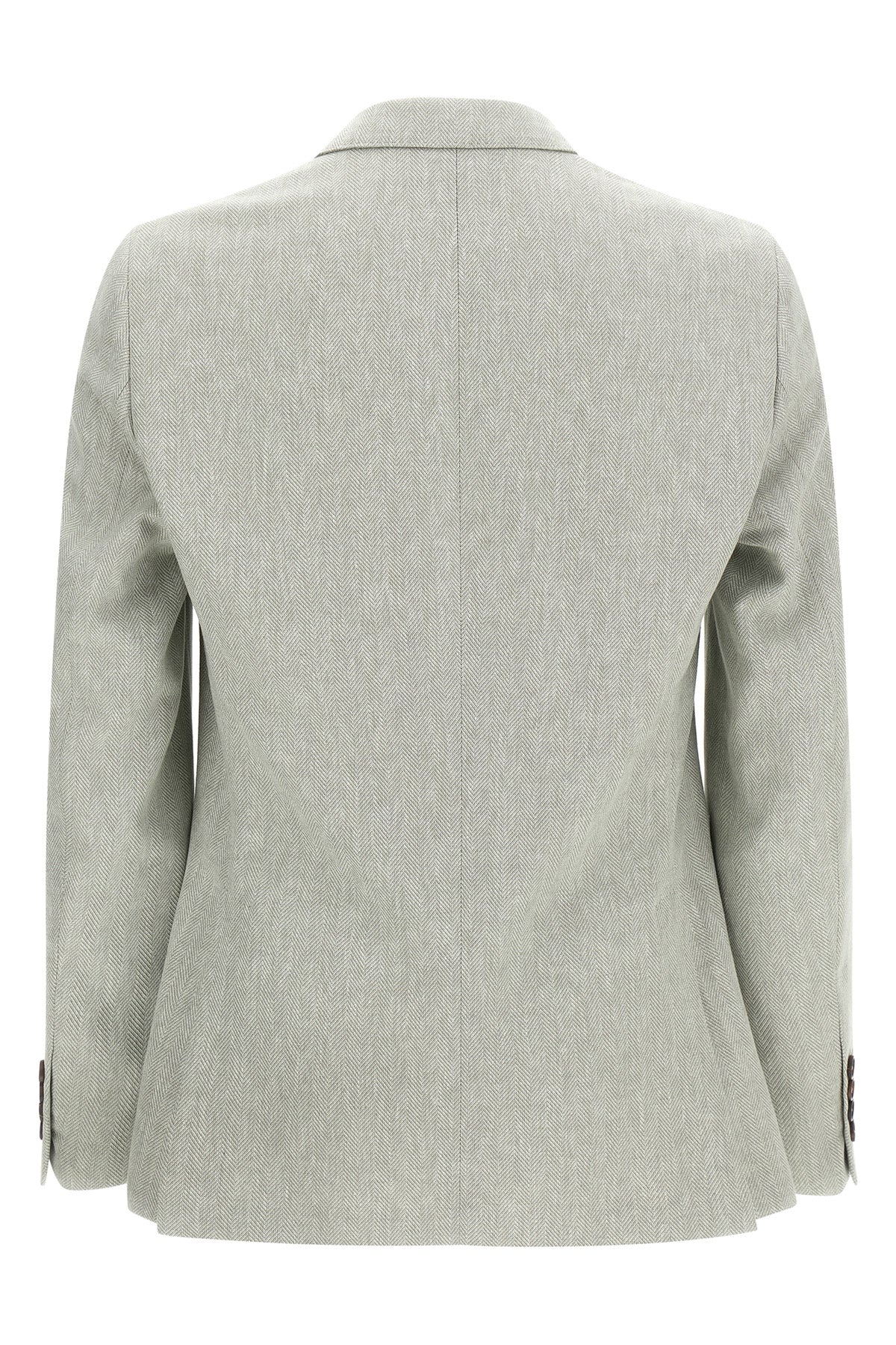 brera single-breasted blazer in linen blend