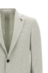 brera single-breasted blazer in linen blend