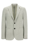 brera single-breasted blazer in linen blend