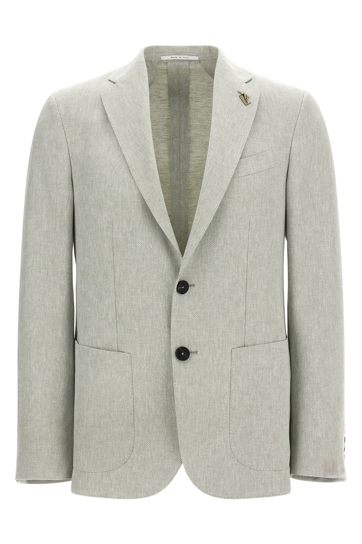 brera single-breasted blazer in linen blend