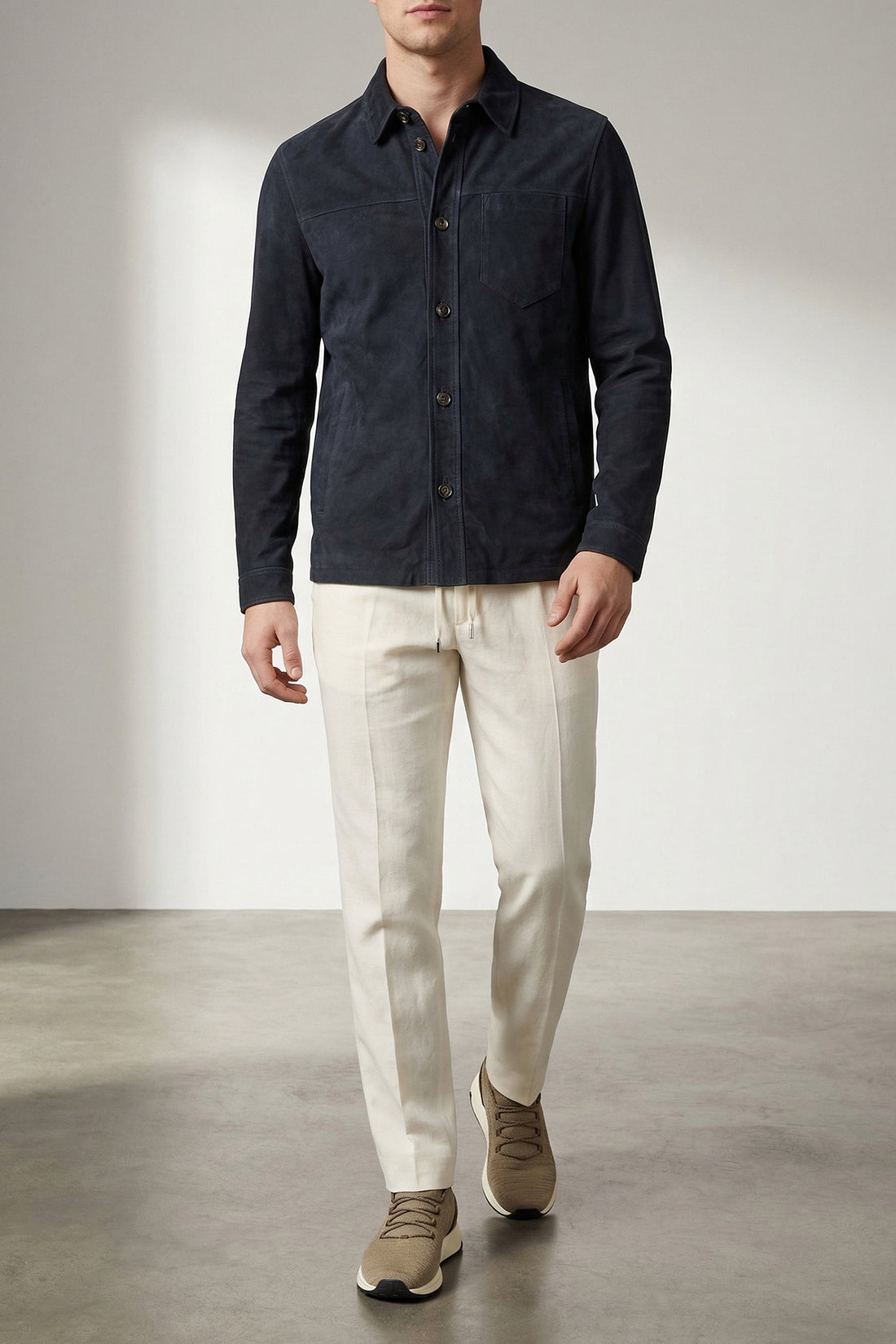 PAL ZILERI 52 suede overshirt