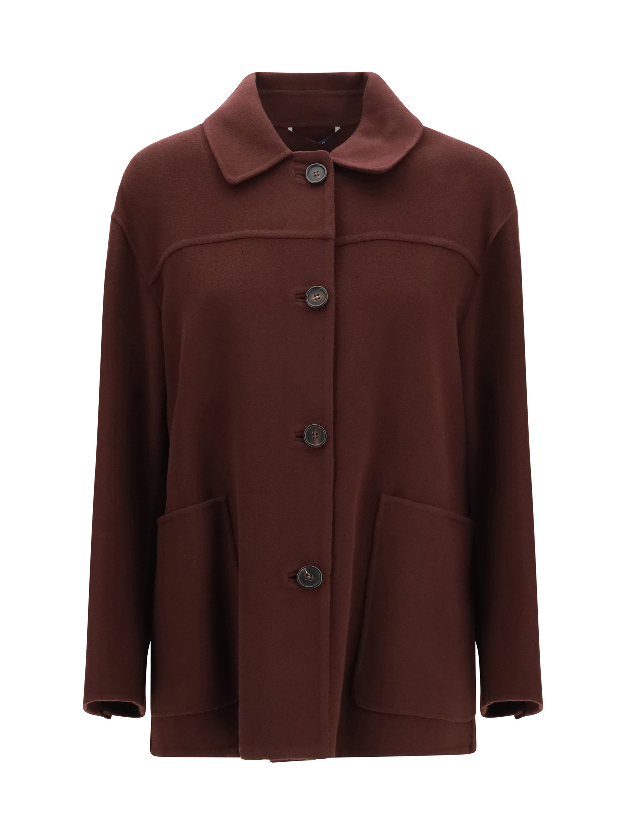 giugno short virgin wool coat