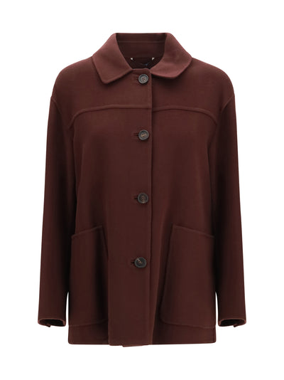 giugno short virgin wool coat