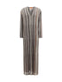 MISSONI 42 striped long dress with sequins