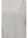 crewneck sweatshirt with organza sleeves