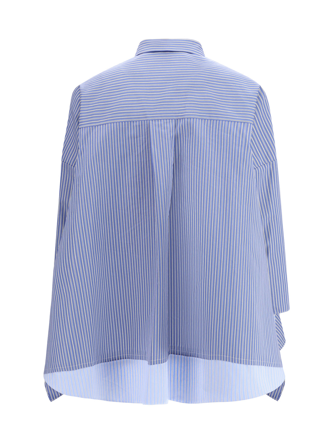 SACAI 1 striped poplin shirt 