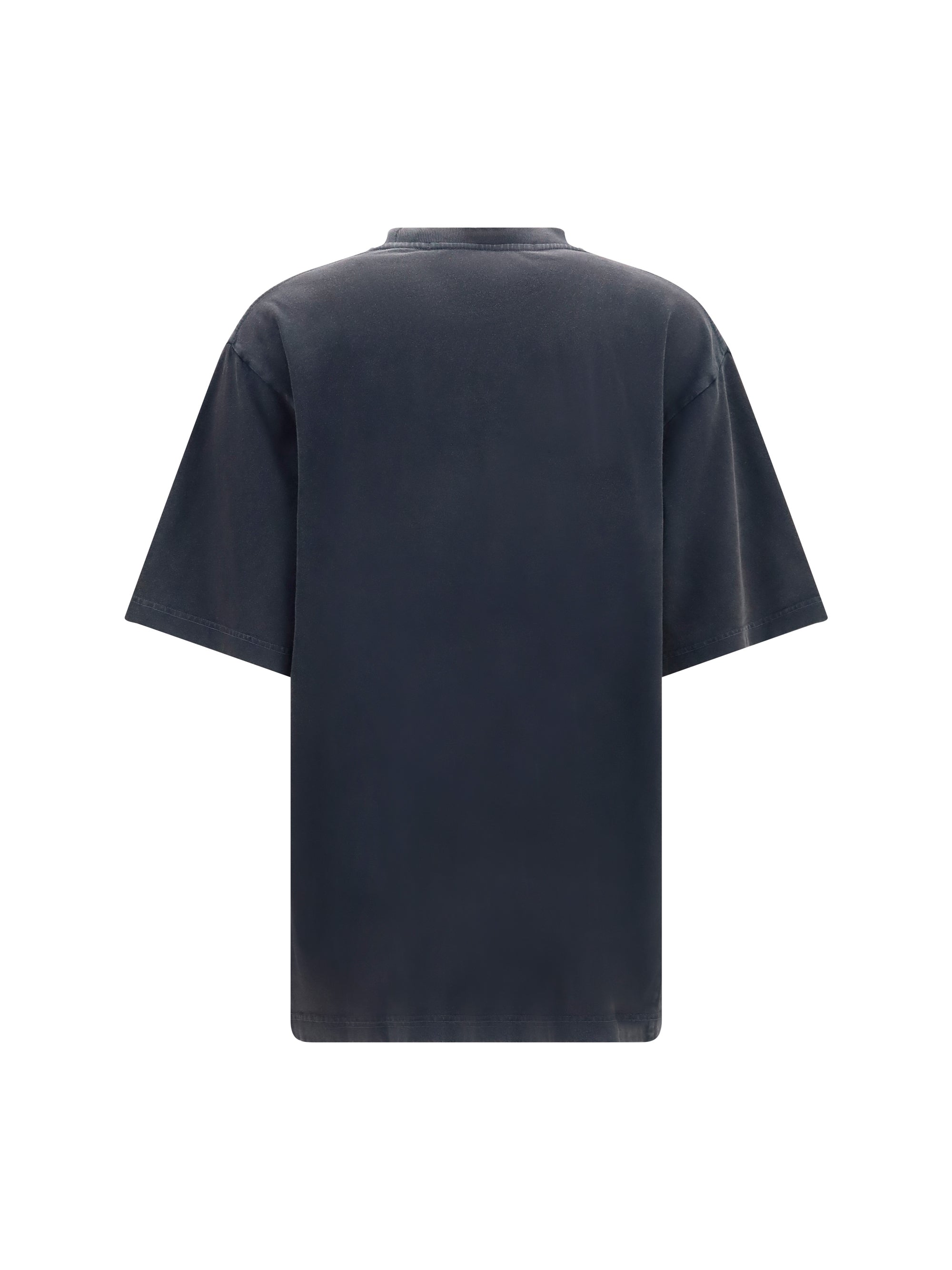 short-sleeve t-shirt with central logo print