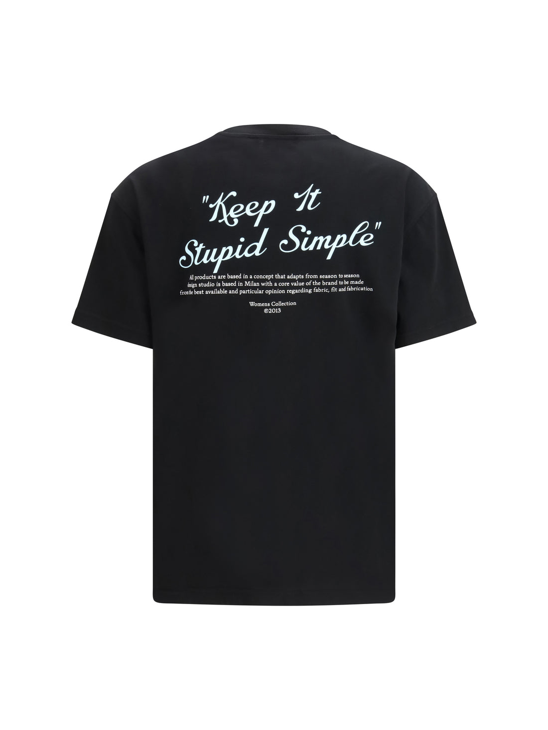 OFF-WHITE L kiss quote t-shirt 
