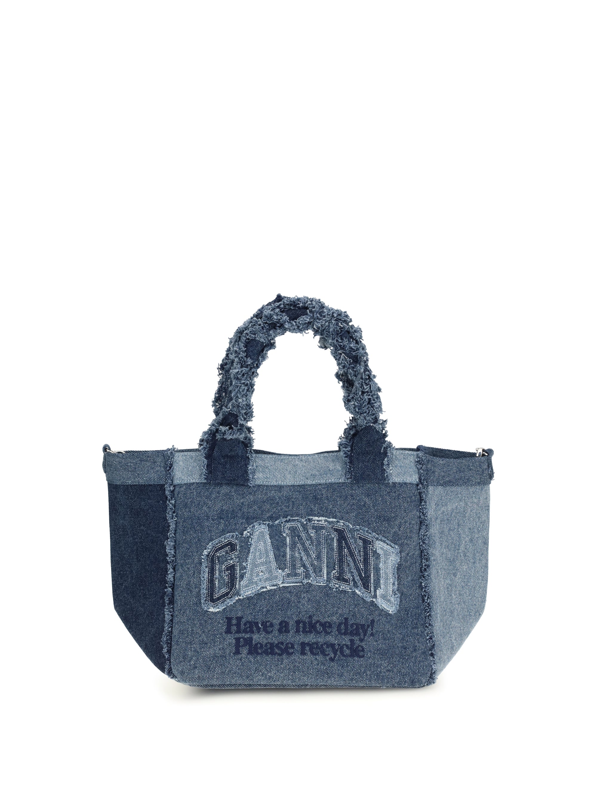 small trapeze denim shopper