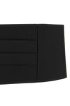 tuxedo band in pleated satin