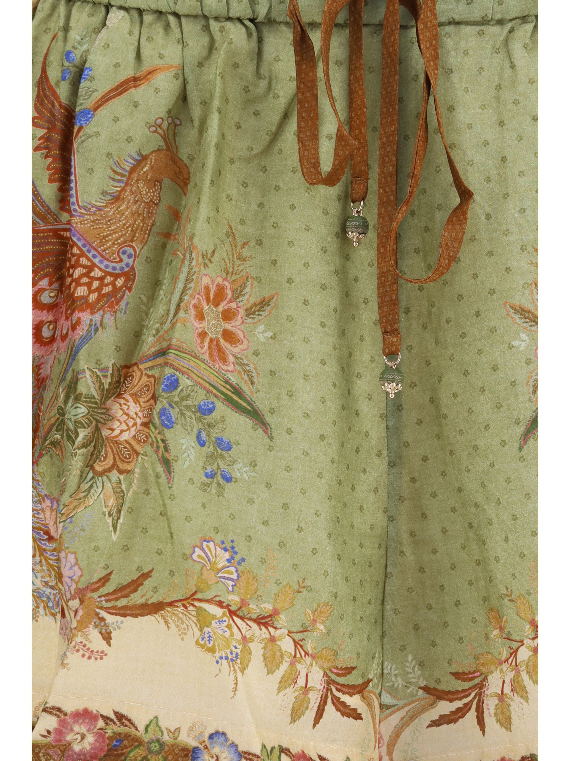 indra relaxed silk drawstring shorts