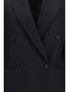 isani double-breasted virgin wool blazer
