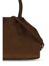 medium talia trank crocodile-effect suede shopping bag