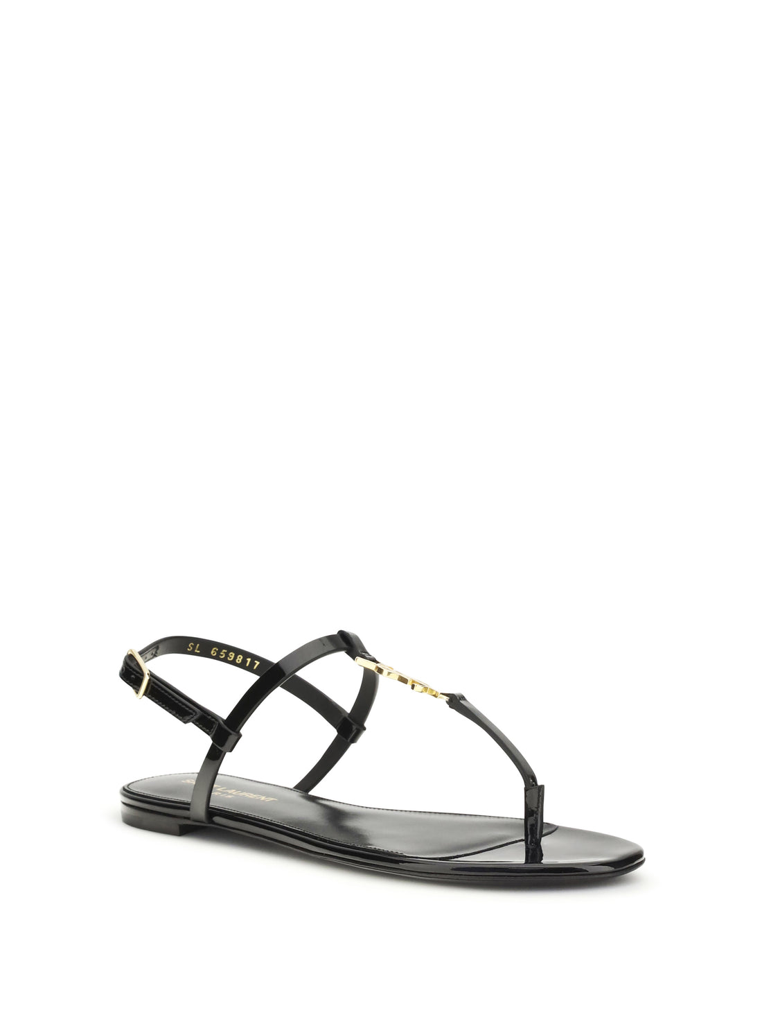 SAINT LAURENT 36 cassandra patent leather sandals
