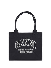 GANNI OS cotton tote bag