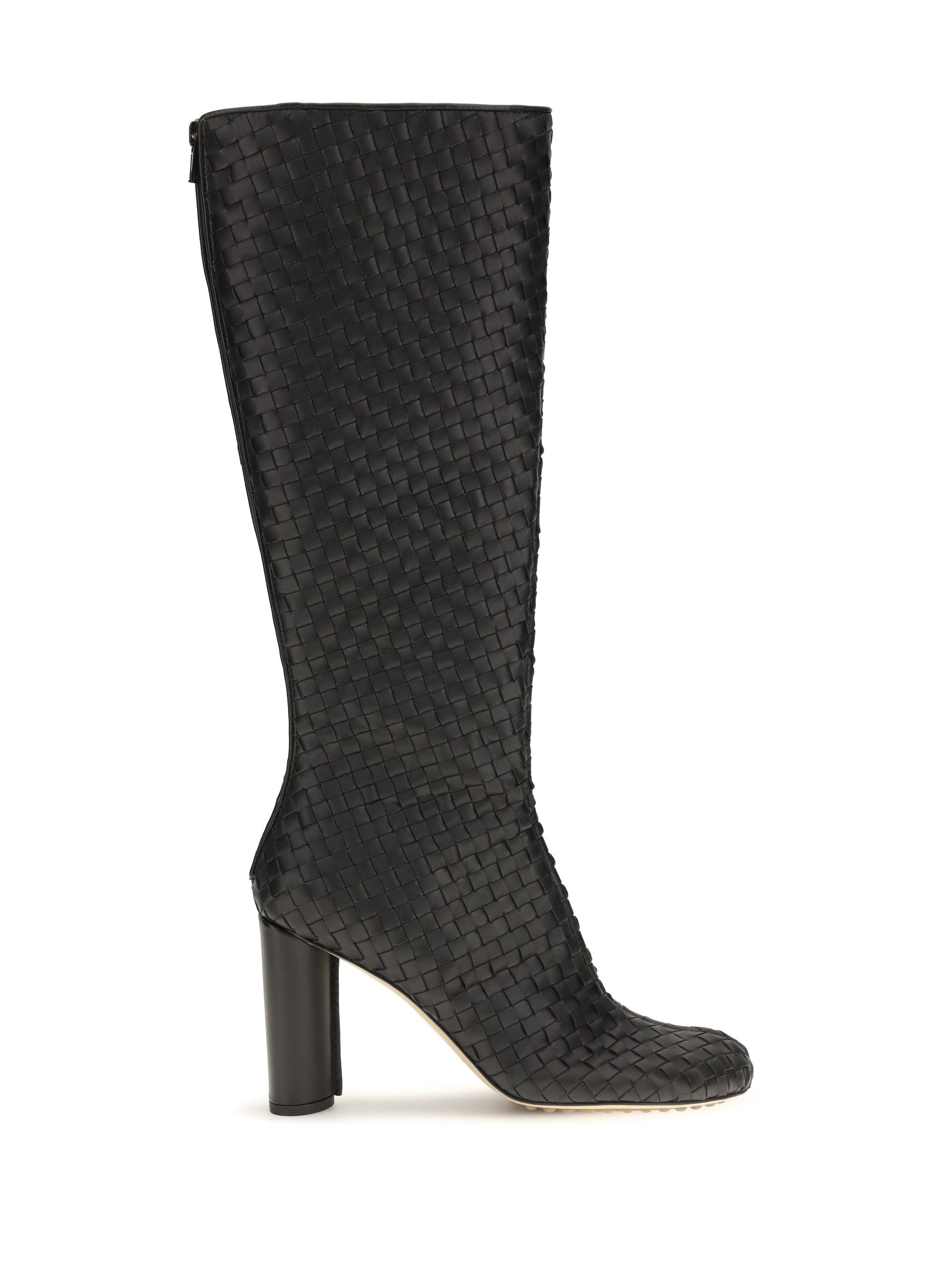 cherry intrecciato high boots