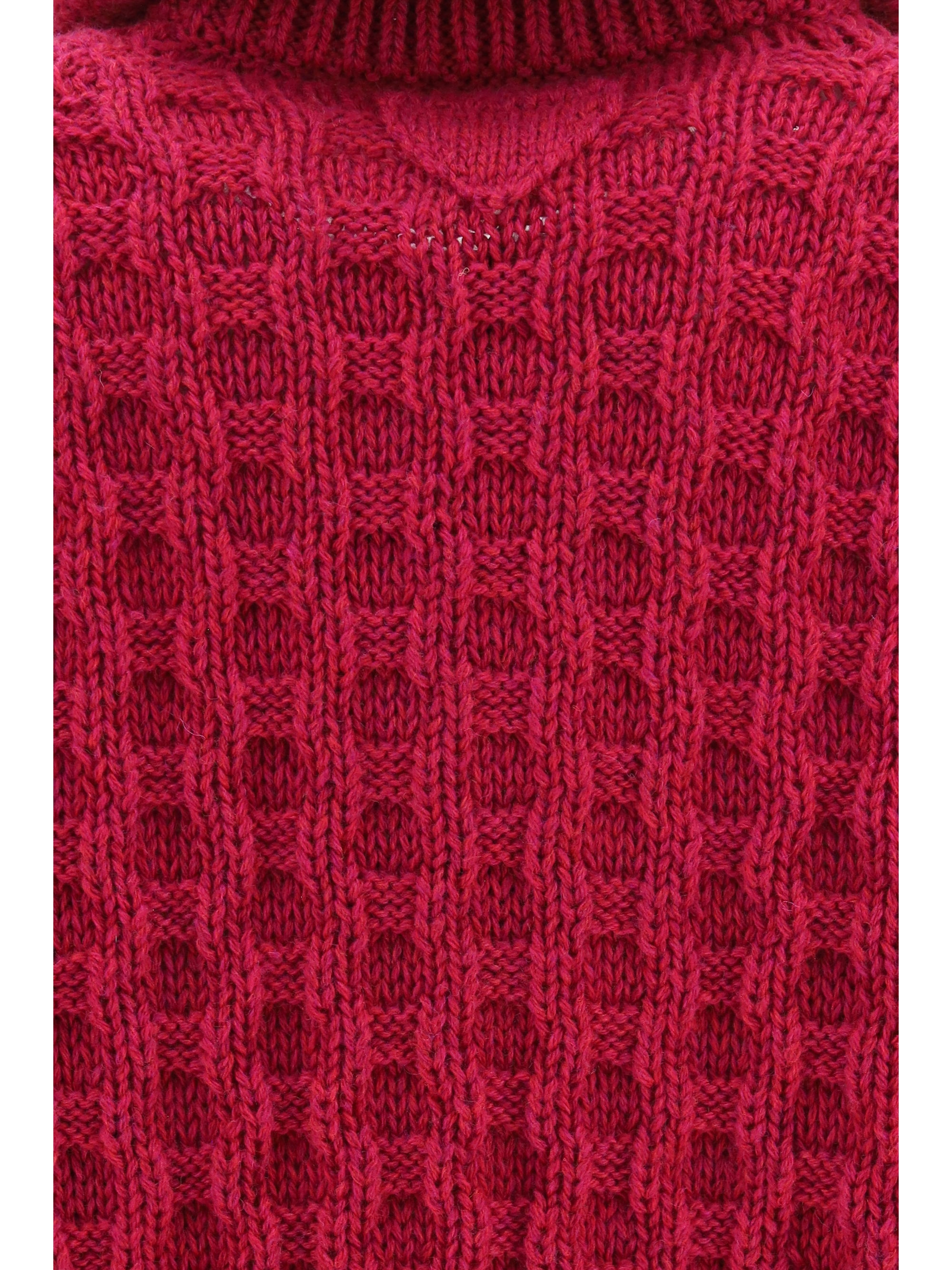 aran wool zip cardigan