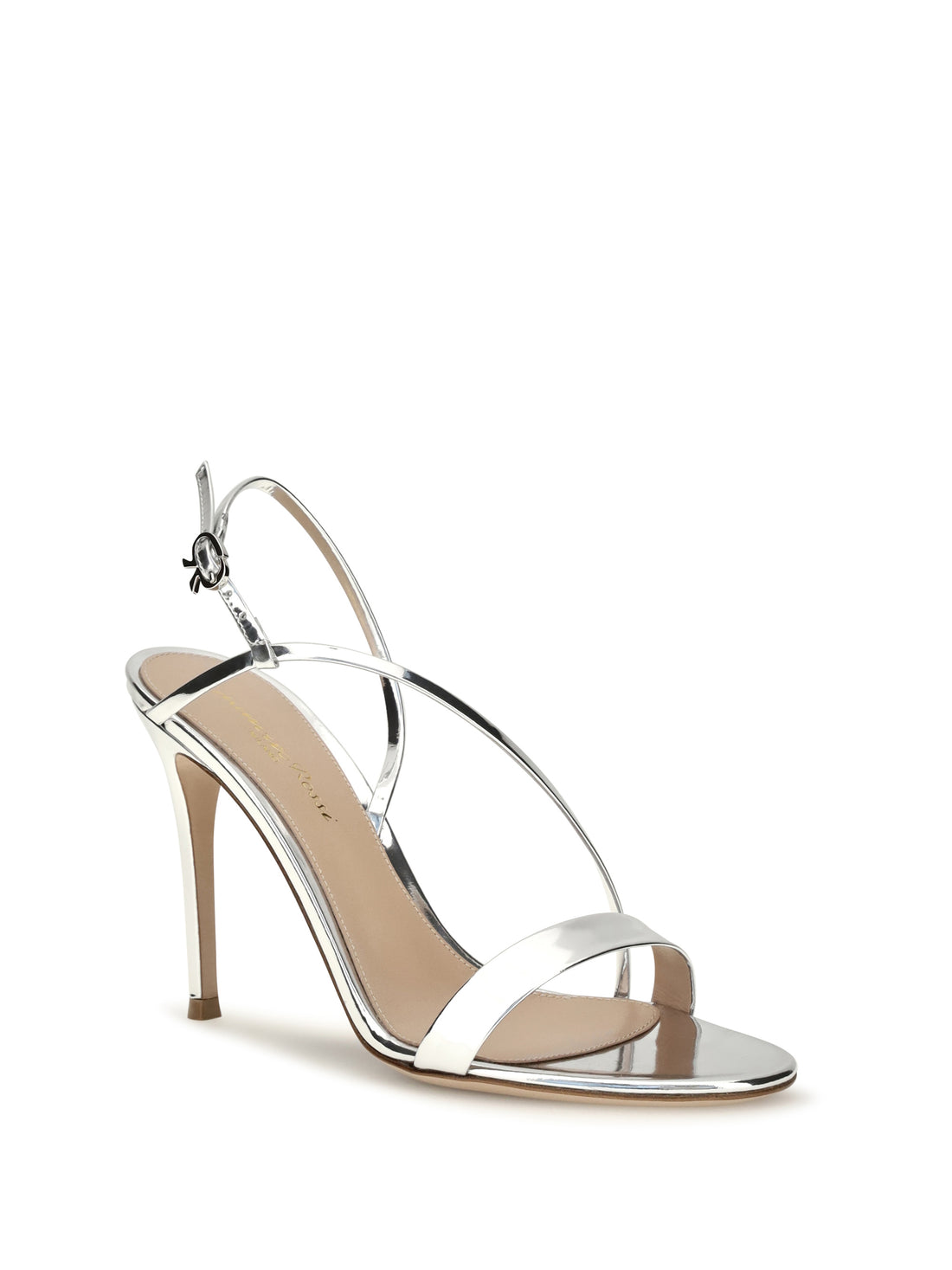 GIANVITO ROSSI 36 manhattan metallic-effect leather sandals