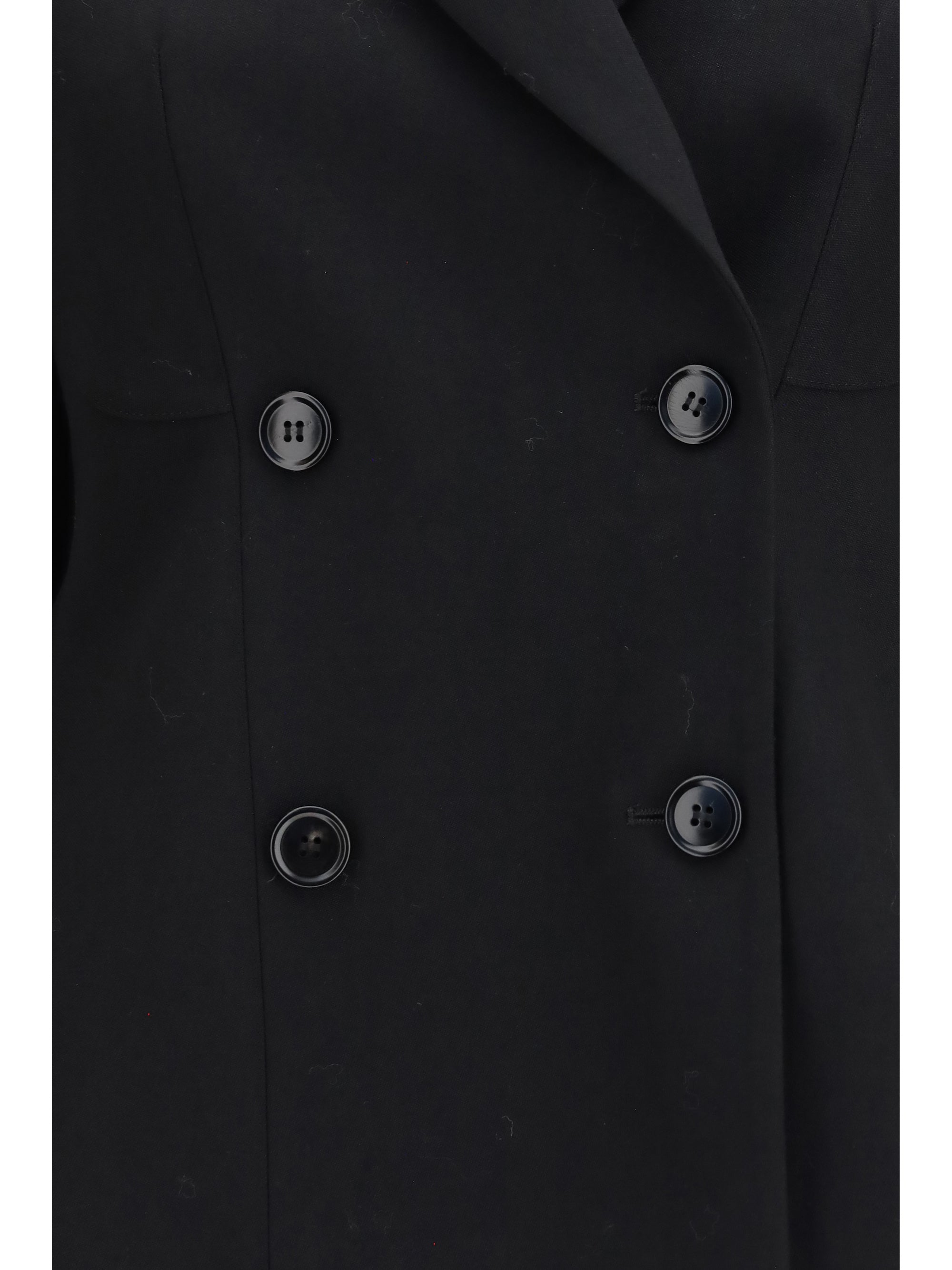 lightweight wool double-breasted jacket