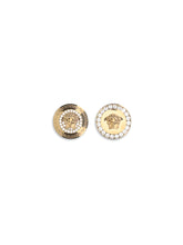 VERSACE OS crystal medusa earrings