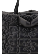 GANNI OS re-tech quilted tote