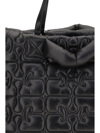 GANNI OS re-tech quilted tote