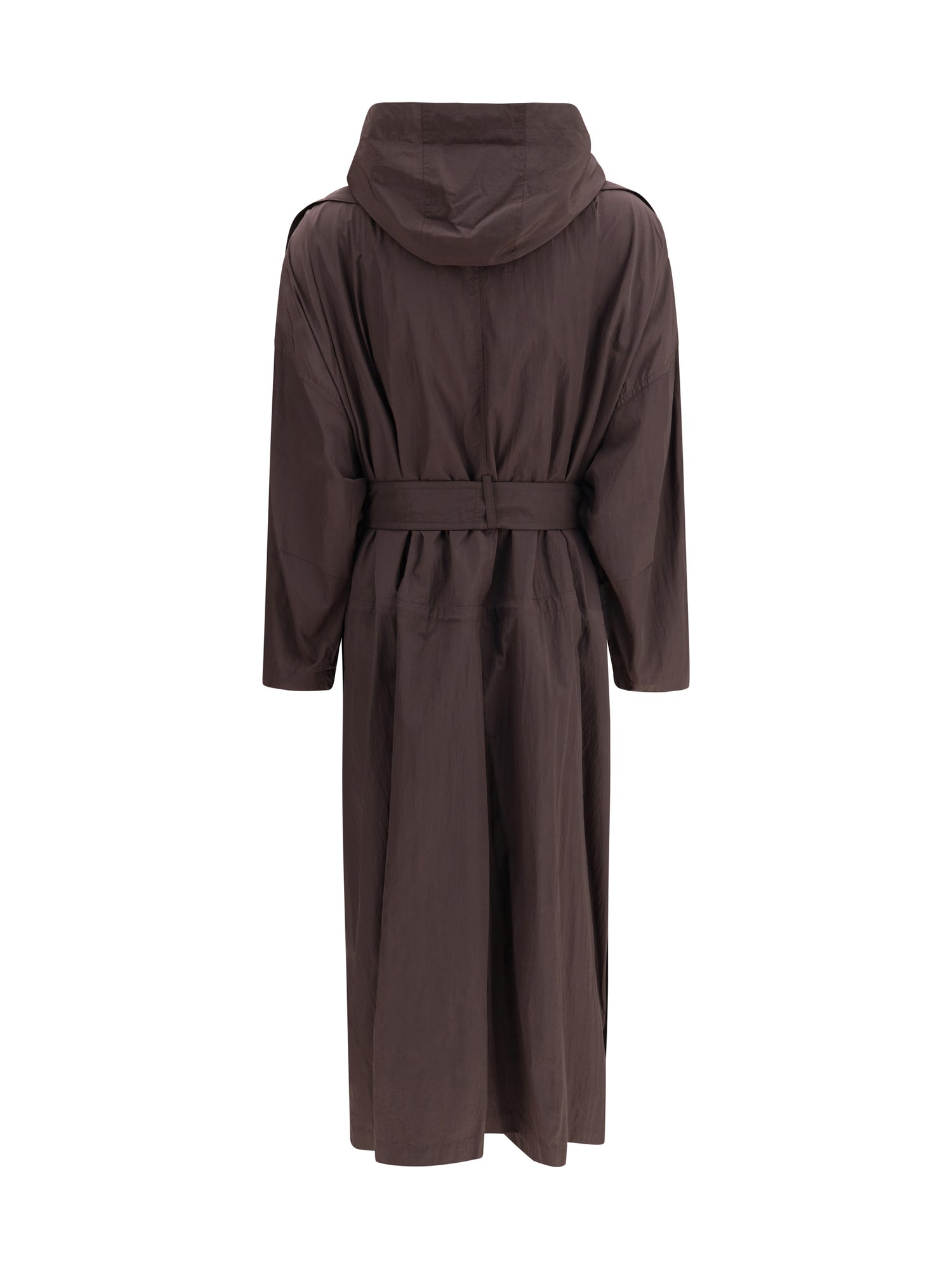 MAX MARA SPORTMAX S-M oversized barba trench coat in taffeta