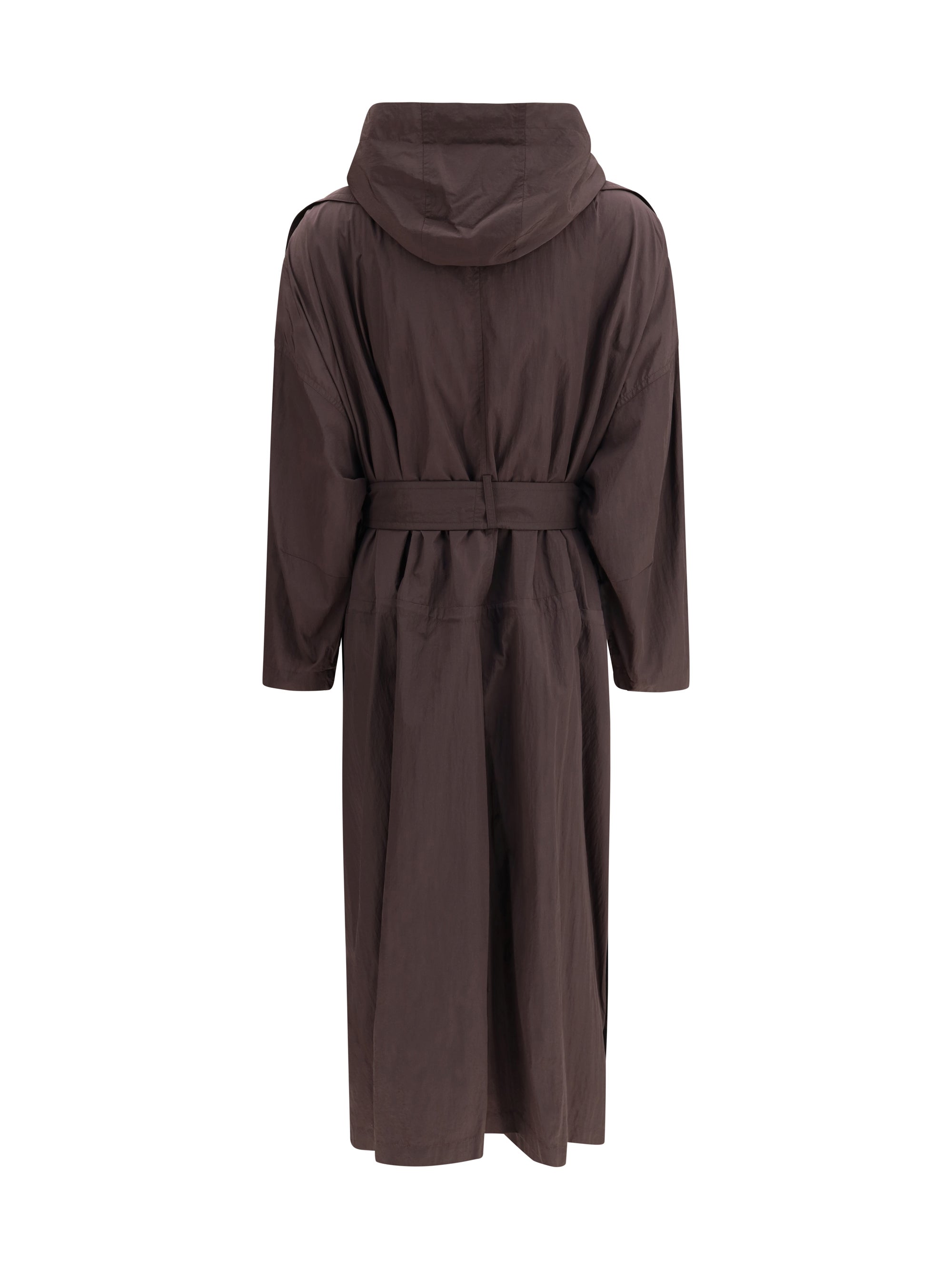 MAX MARA SPORTMAX S-M oversized barba trench coat in taffeta