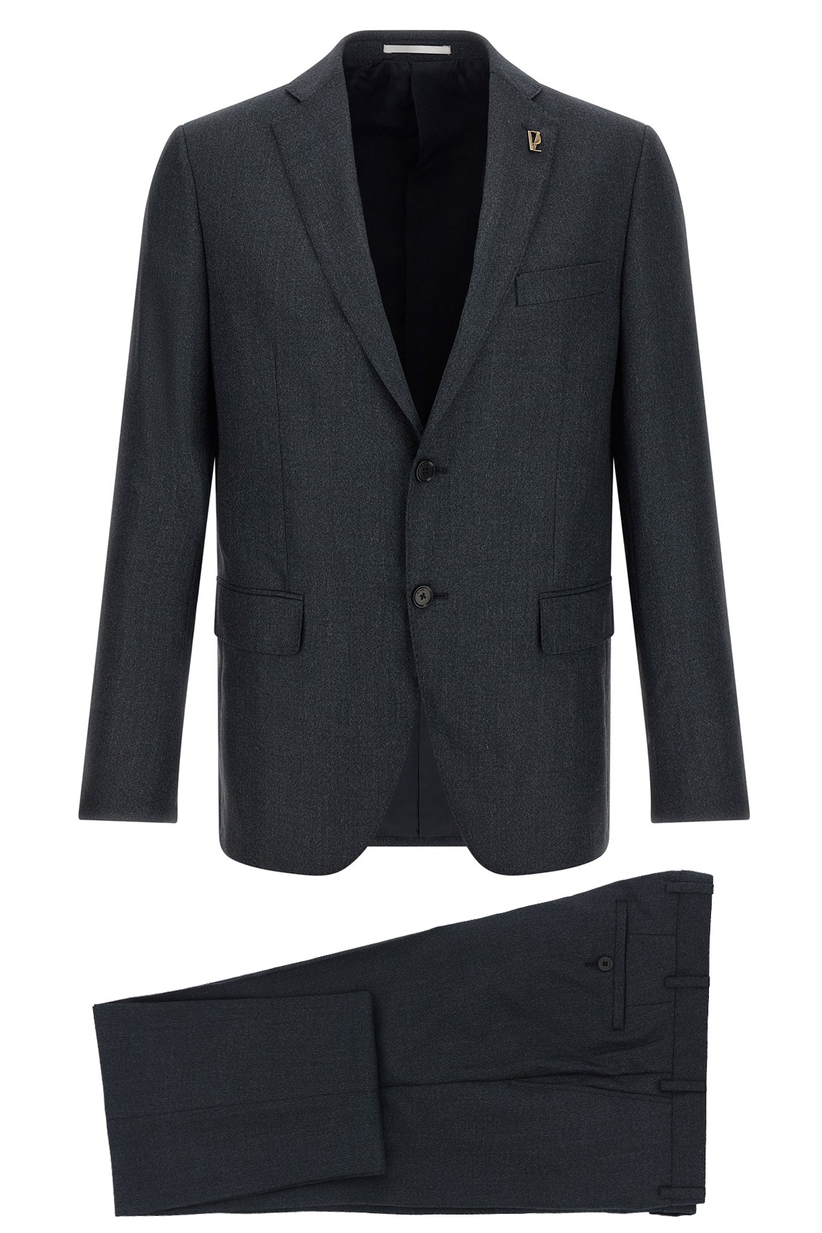 the two-piece pal zileri lord suit in dark gray