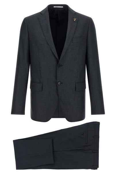 the two-piece pal zileri lord suit in dark gray