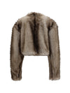 quantum short faux fur jacket