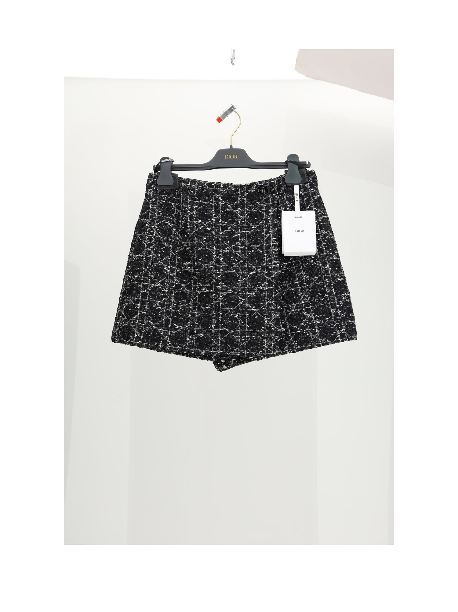 DIOR 36 short db+fermoir cd-tweed cann