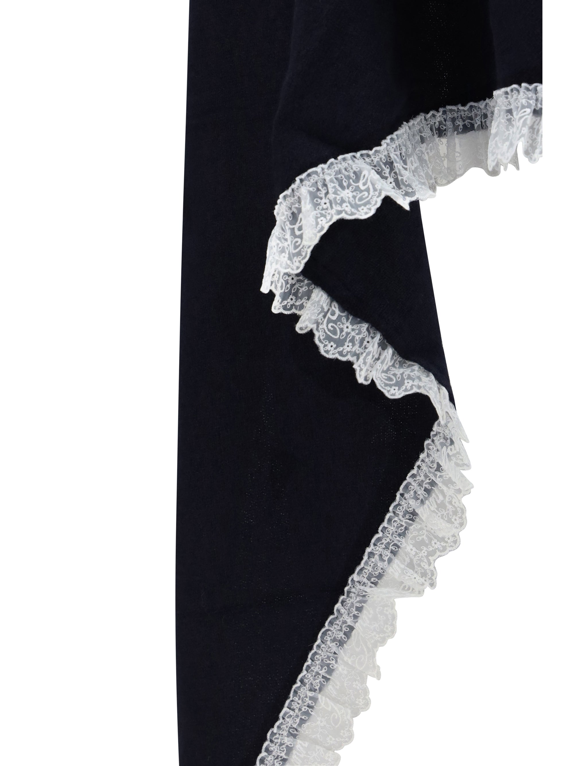 openwork wool cape