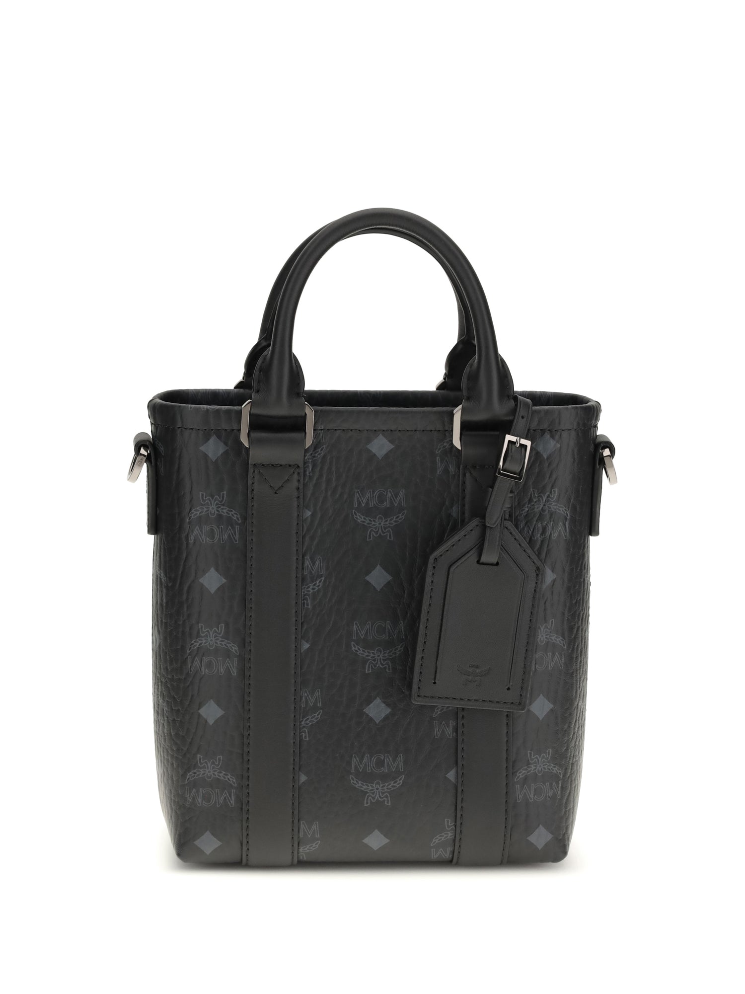 MCM OS aren mini printed canvas tote bag
