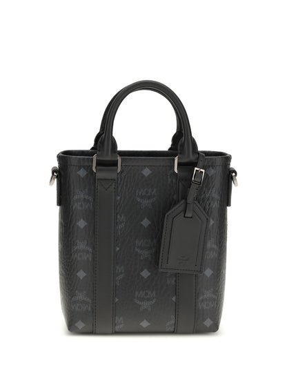 MCM OS aren mini printed canvas tote bag