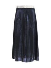 MARGIELA 44 foil-treated midi skirt