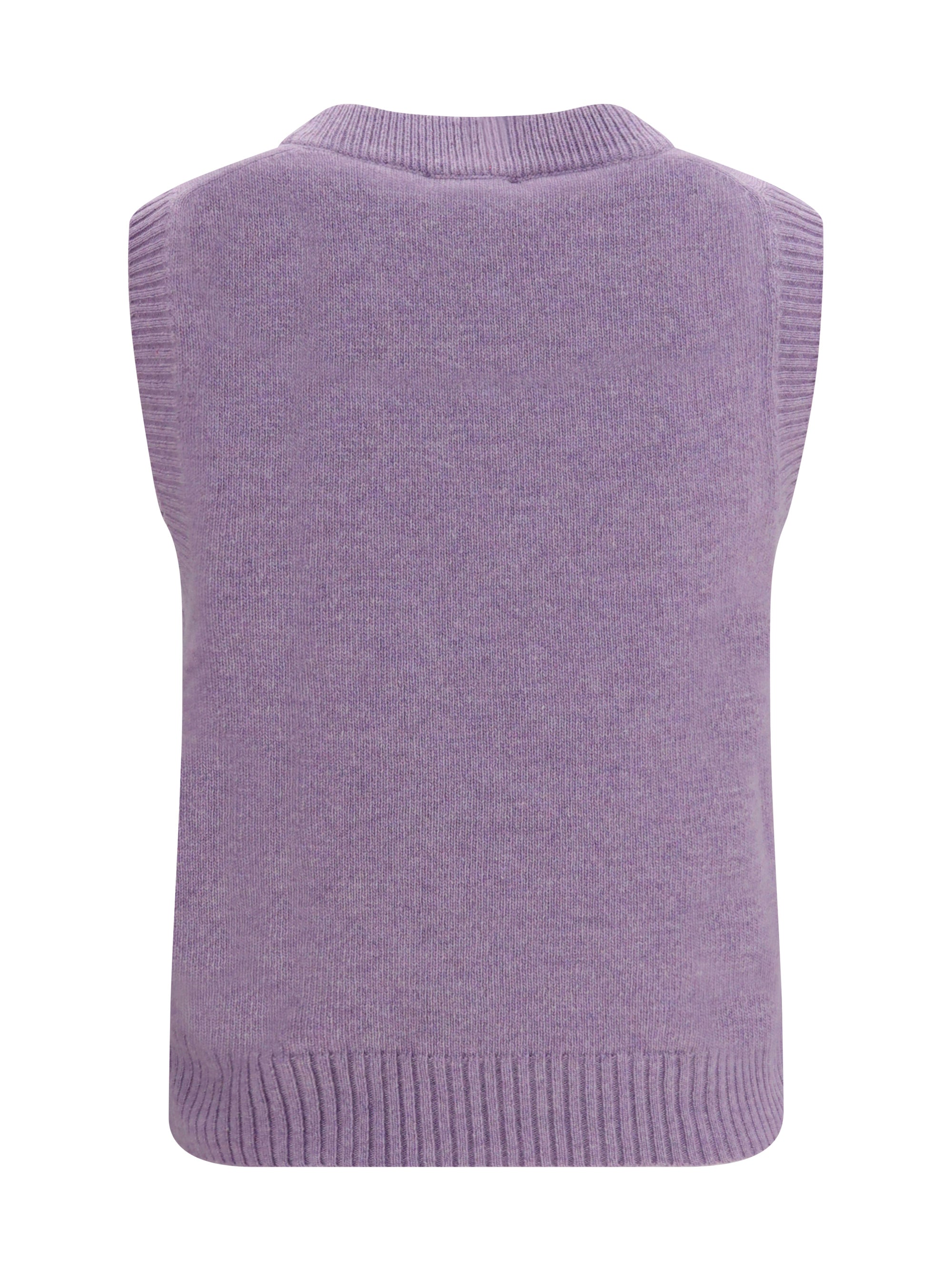 teddy alpaca and wool-blend vest