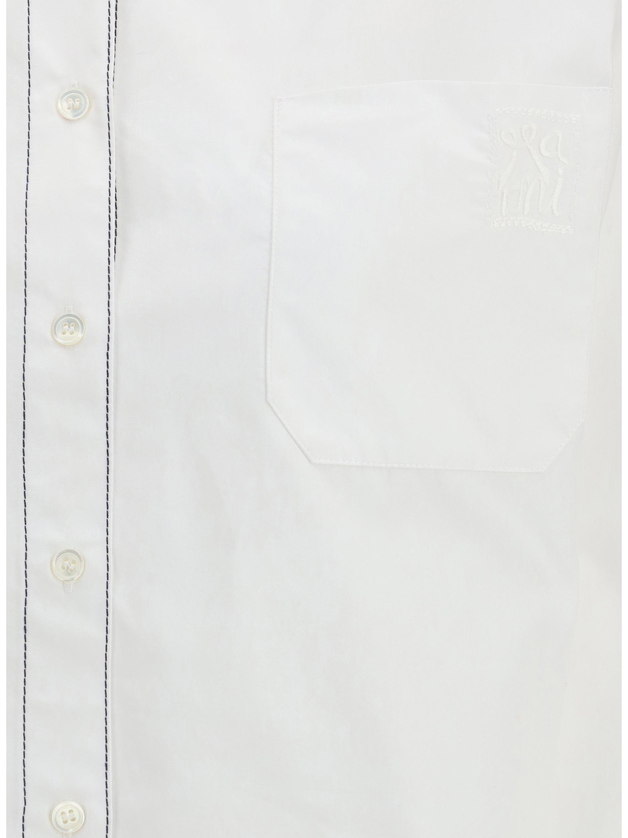 cropped long-sleeve shirt